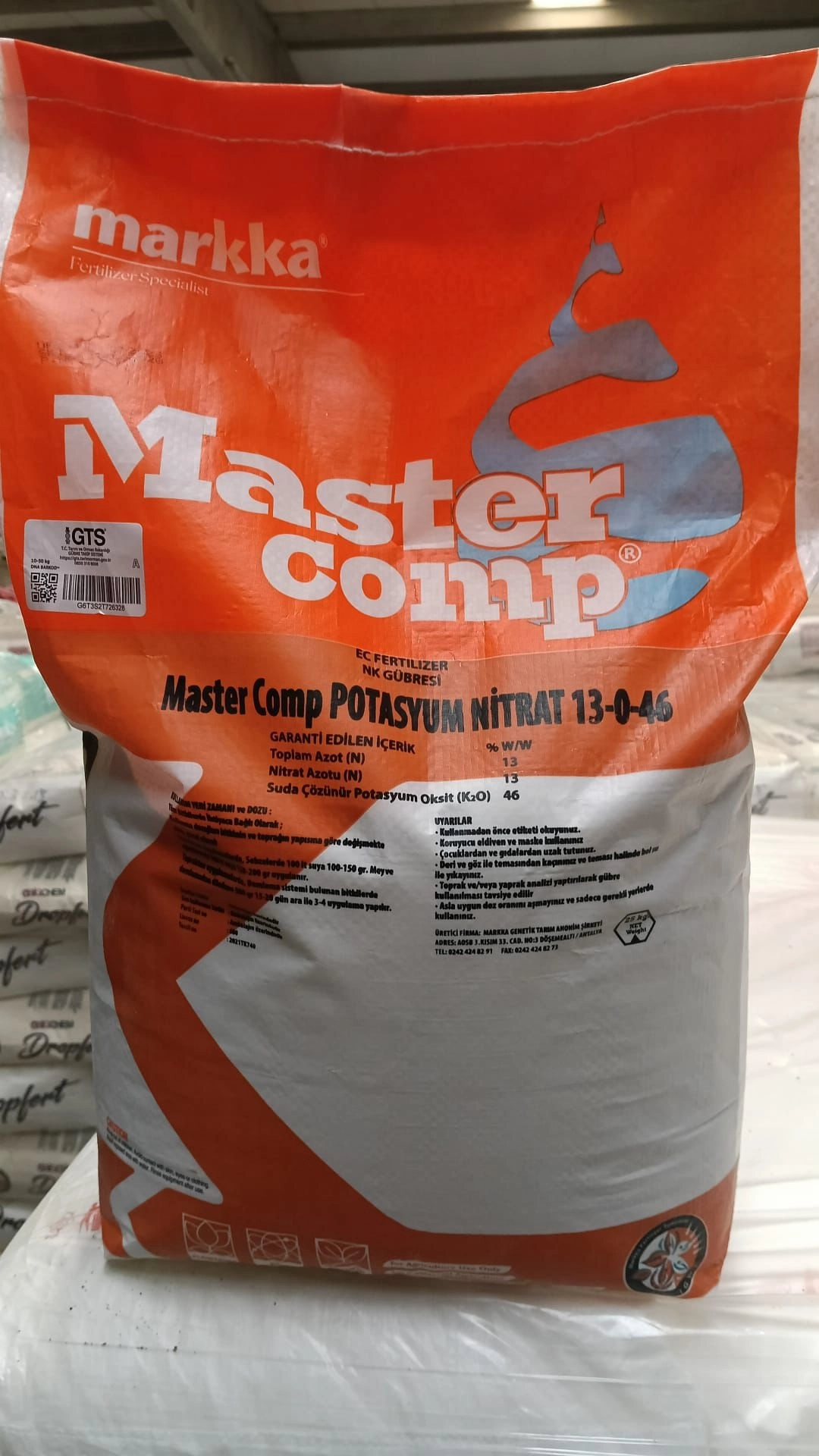 Mastercomp Potasyum Nitrat 25 Kg.