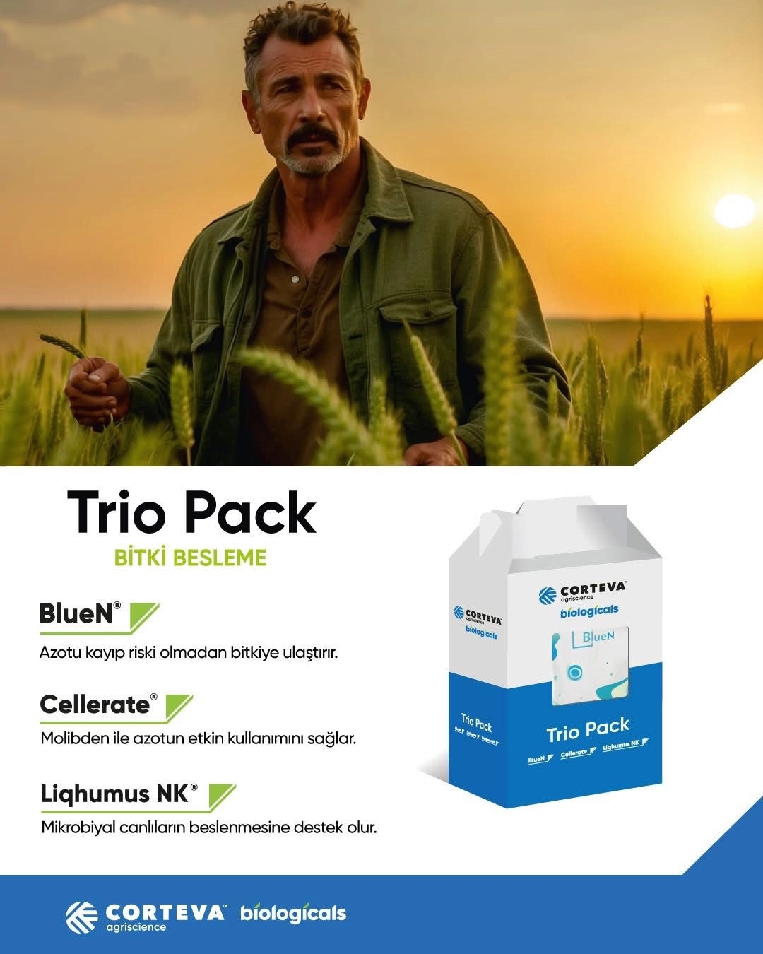 BLUE N TRIO 1.333 KG. (BlueN 0,333kg + Cellerate 0,5lt + Liqhumus NK 0,5lt)