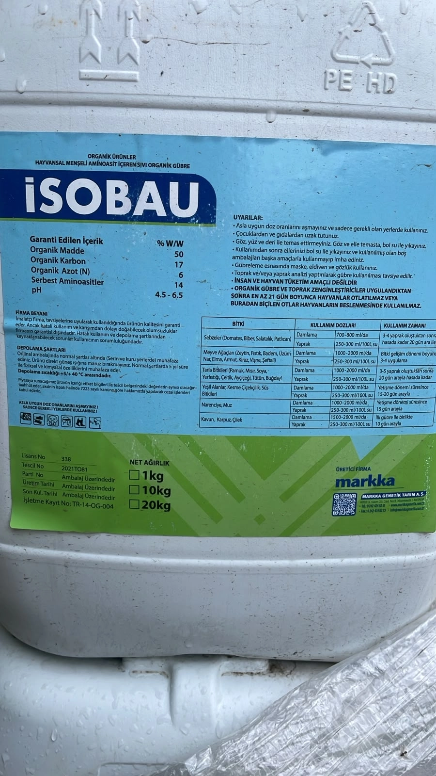 USAGRO NITROEM 8.8.8 + ME 20 LT.