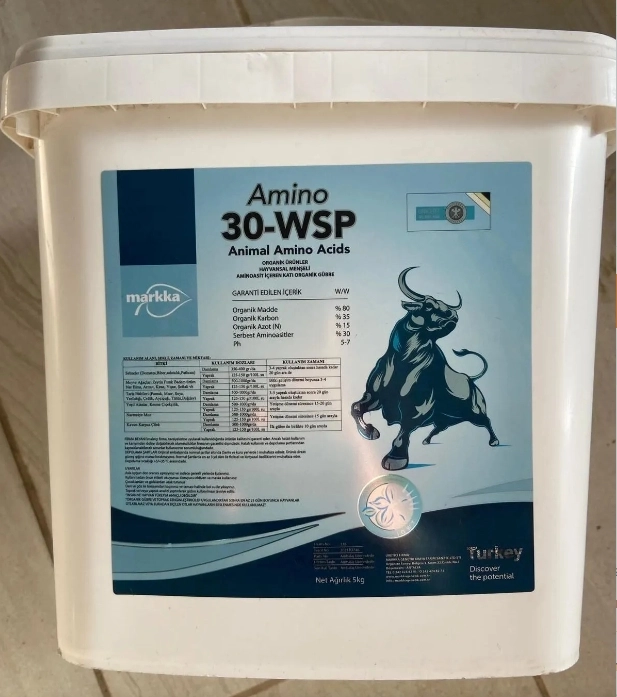 Amino 30 WSP  5 Kg. (Hayvansal Menşeli Toz Aminoasit Içerikli Gübre )